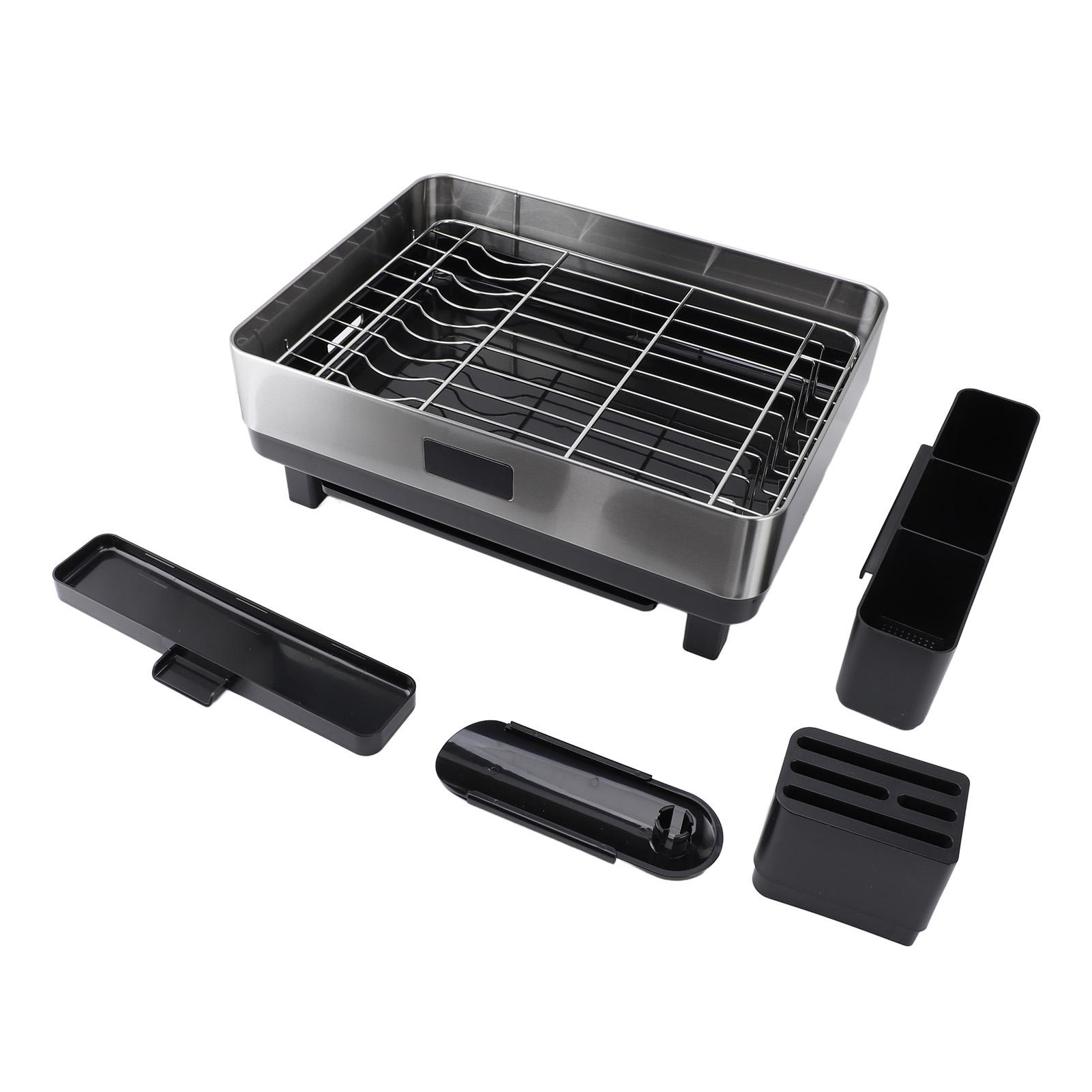 

Сушилка для посуды из нержавеющей стали, устойчивая к высоким температурам, легко моется, экономит место Single Layer B