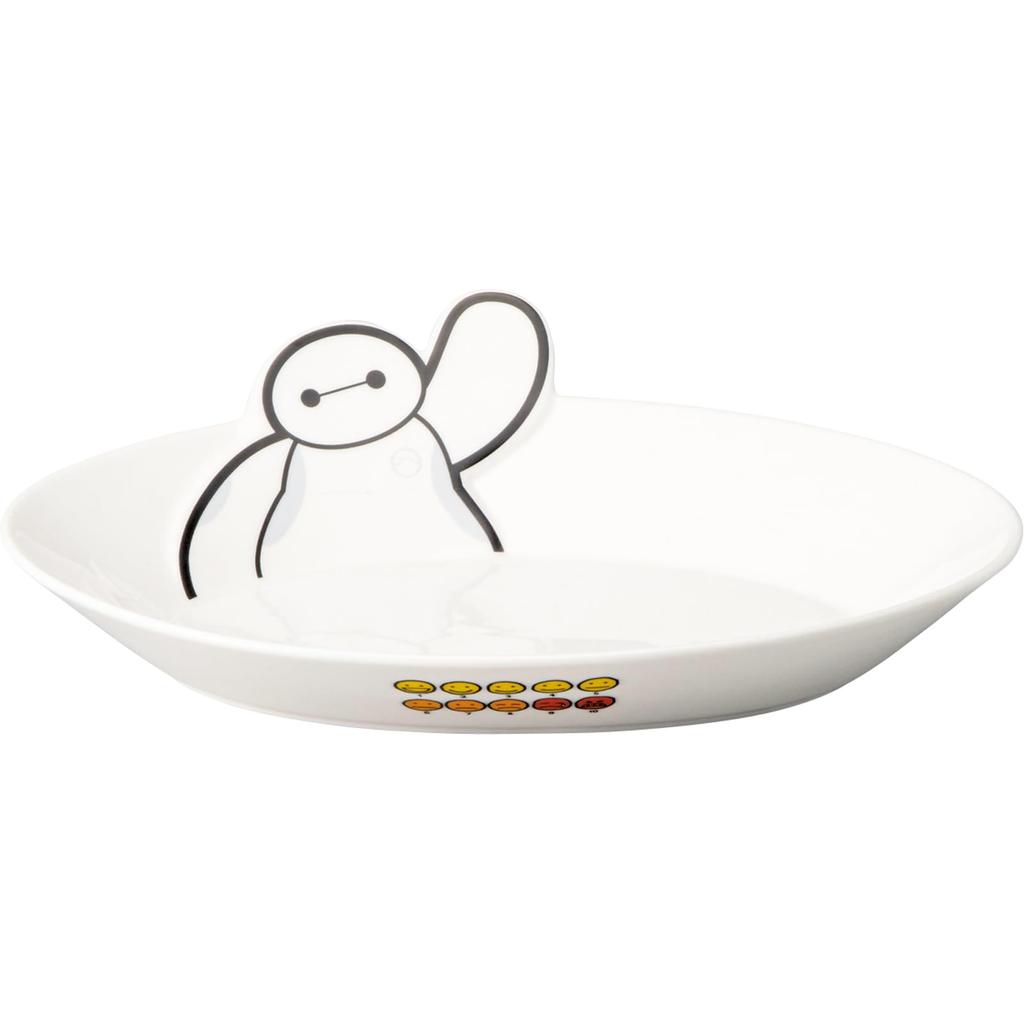 Disney Dinner Pasta Diameter 24 x Depth Miscellaneous san4516 "Baymax" Plate, Plate, Approx. 6cm, Goods, Tableware, Goods, White,