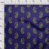 oneOone Cotton Flex Fabric Paisley Block Printed Craft Fabric BTY 40 Inch