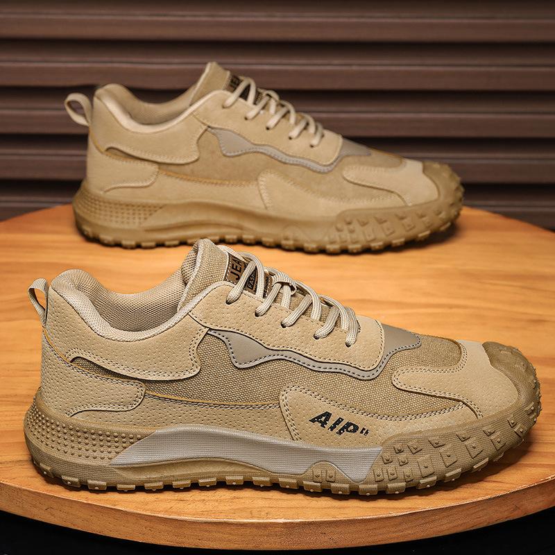 Spring men's shoes 2025 breathable sports leisure site labor insurance shoes men's trend shoes work shoes difficult