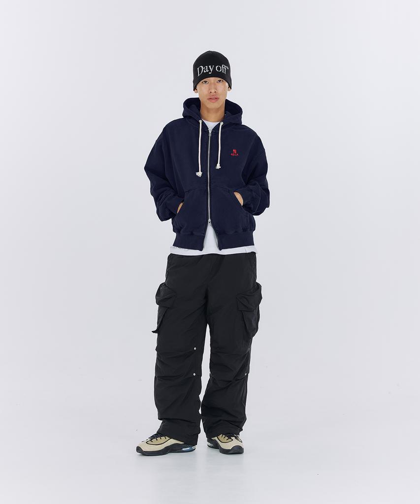Aeca Everyday Aeca Clover Zip Up Hoodie-Black