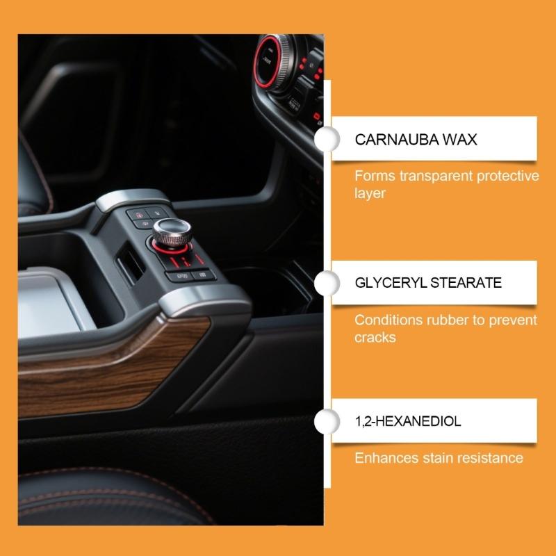 Car Interior Restorer Paste Deep Cleans And Revives Leather Plastic Surfaces For Long Lasting Protection Renewal Cream