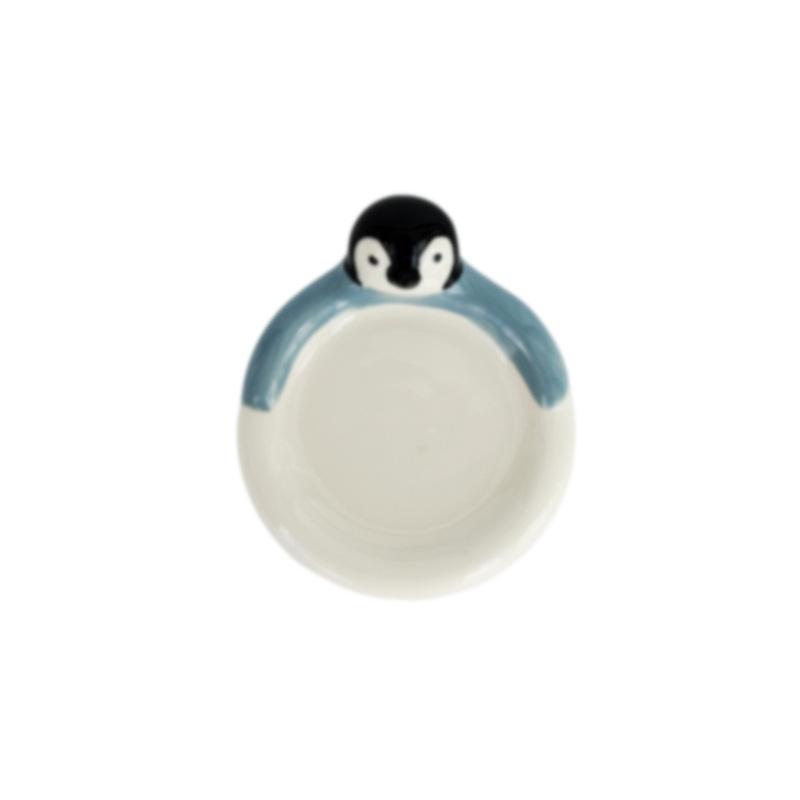 Creative Cartoon Panda Ceramic Plate Household Dipping Plate Cute Small Plate Soy Sauce Plate Seasoning Plate Hot Pot Sauce Plate