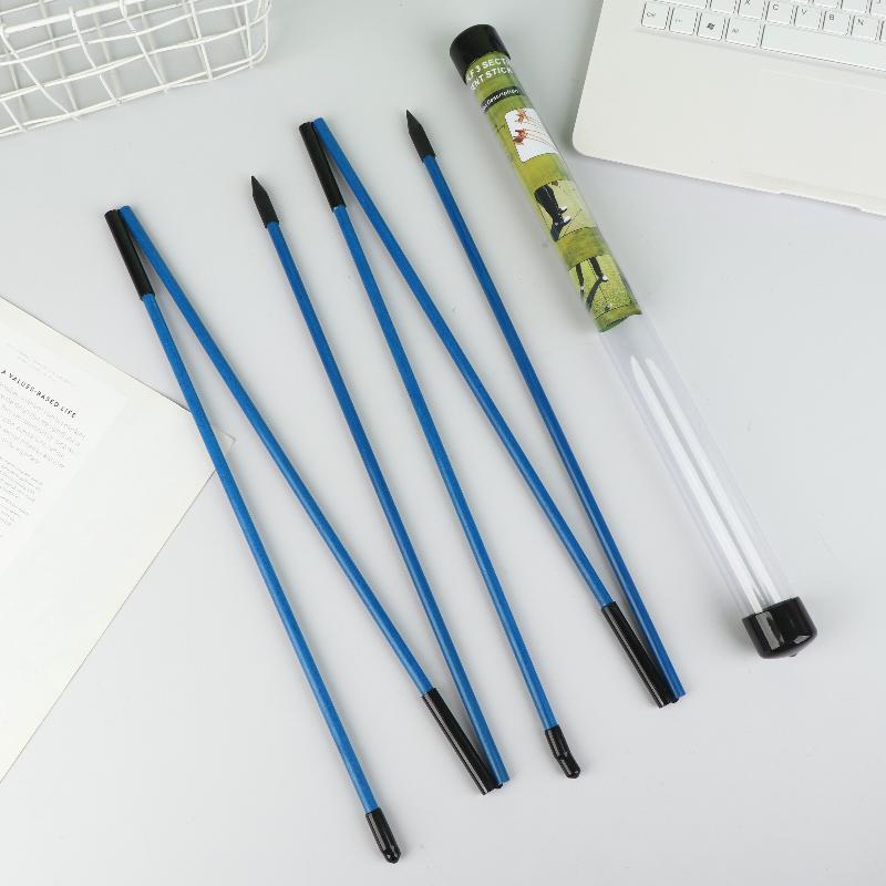 Golf Alignment Sticks 2 Sets Alignment Practice Rods Collapsible 7 Colors Golf Alignment Sticks Golf Swing Training Tools синий