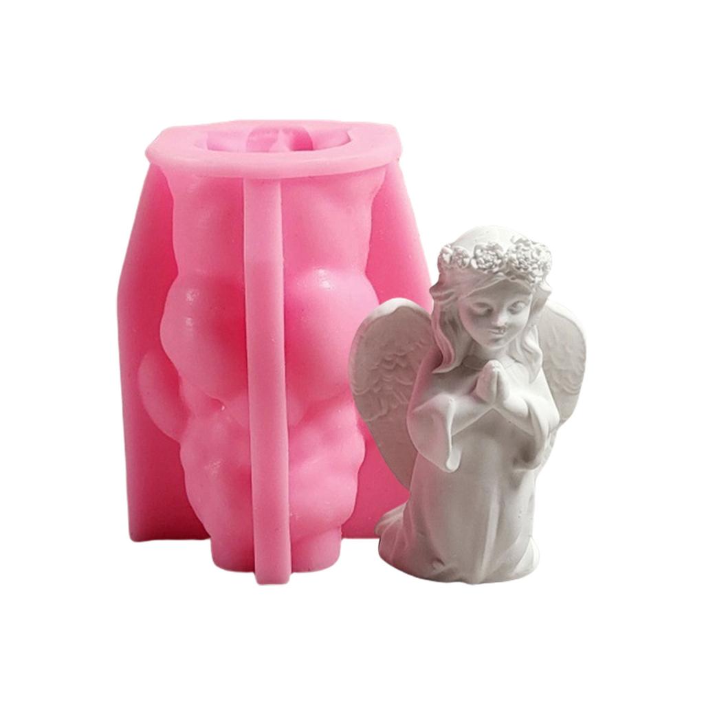 Practical Home Baking Essential Figurine Angelic Sturdy Silicone Mold Craft Supplies Portable for Fun Dessert Making