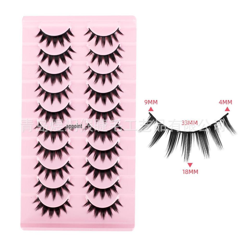 Thick Slanted Black Fox Eye False Eyelashes