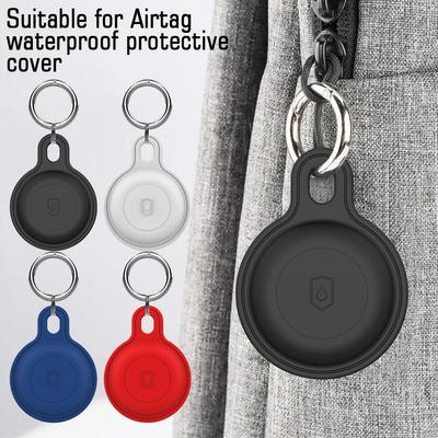 Silicon Keychain For Apple Airtags Case Protective 360. Key Accessories Case Cover Water F8N6