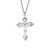 Ornate Cross Pendant Necklace Gothic Religious Christian Statement Jewelry 45cm or 70cm Long Chain