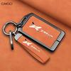 Housse de clé Premium en alliage de zinc pour Xpeng P7/G9/G3I/P5/G6 - Coque de clé protectrice Chaîne de sac à clé