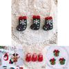 Christmas Tree Wool Felt Ornaments With Cartoon Design For Holiday Decor