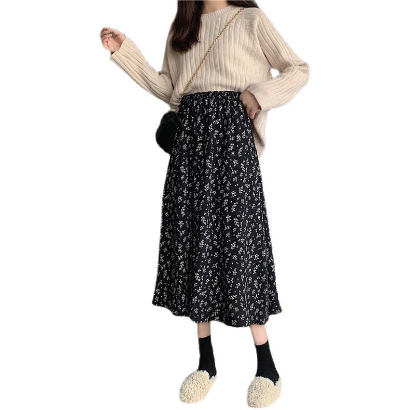 2026 Floral A-Line Midi Skirt: Gentle & Ladylike Spring/Summer Style