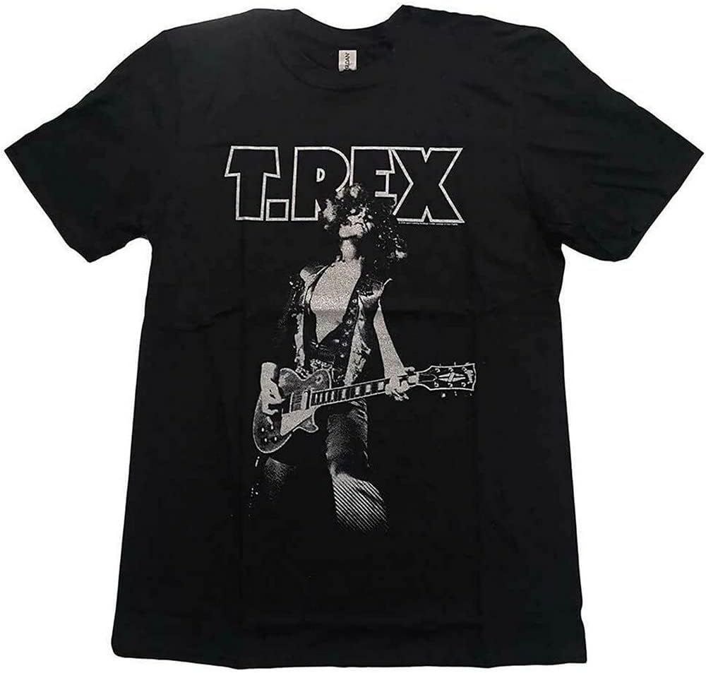 Men s T Rex Glam T-Shirt X-Large Black Unisex T-Shirt S