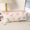 Jijijing Bow/Floral Pencil Case, Large Capacity Pouch, Waterproof Stationery Perfect Gift for Students Kids And Friends