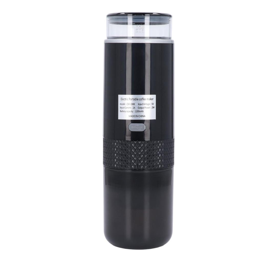 Tragbare Kaffeemaschine 1200mAh Wiederaufladbar Ein-Knopf-Bedienung Heizung Kabellos Reisekaffeemaschine für Kapselkaffee