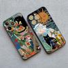 Retro Style Black Cat Art Phone Case for iPhone 16 15 14 Pro Max 14 15 Plus 12 13 Mini 11 Pro Max X XR XS 7 8 Plus SE Back Cover