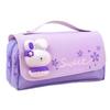 Pencil Pouch With Stress Relief Toys 21x11x6cm 3-Layer Storage For Students