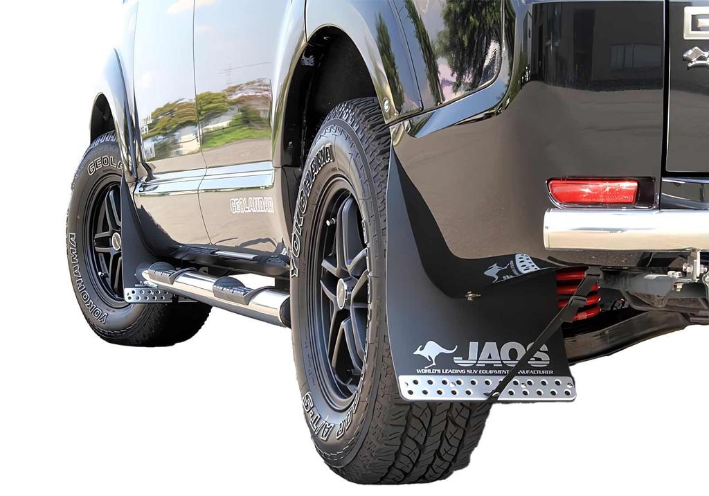 JAOS Mud Guard III Front for Delica B622304F Set, Black, D5 (2007+) [Model Year 07.01-] [Compatible with All]