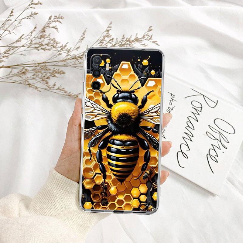 IK7 Art Bees Cartoon Phone Case for Motorola Moto G10 G20 G30 G31 G32 G34 G35 G41 G42 G50 G51 G52 G55 G60 G60S G62 G71 G72 G75