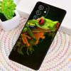 Blue Frog Tropical Rain Forest Phone Case for Samsung Galaxy note 10 pro S26 Ultra S23 S24 FE S25 S21 S22 PLUS shockproof Cove