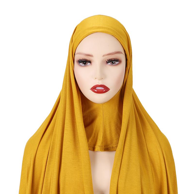 Full Cover Inner Muslim Jersey Hijab Instant Scarf Islamic Cap Head Wear Caps Underscarf Bone Bonnet Headcover Shawls