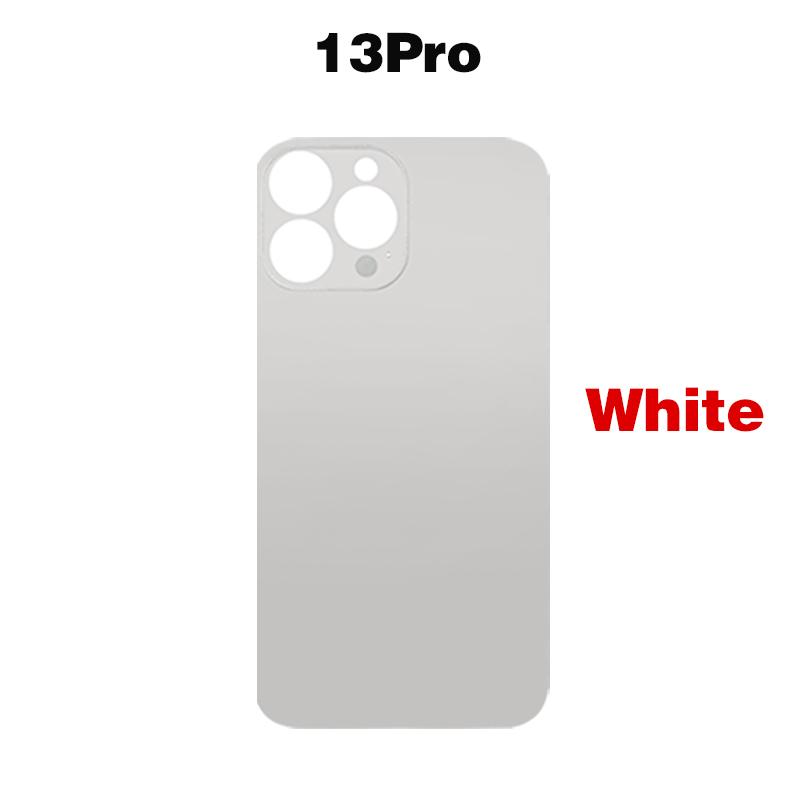 For iPhone 13 Mini Pro Max Big Camera Hole Phone Back Glass Battery Cover Rear Glass Panel Housing Chassis Add 3M Adhesive