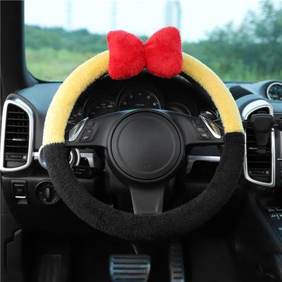 Stuurhoes Universeel Warm Superzacht Strik Pluche Auto Stuur