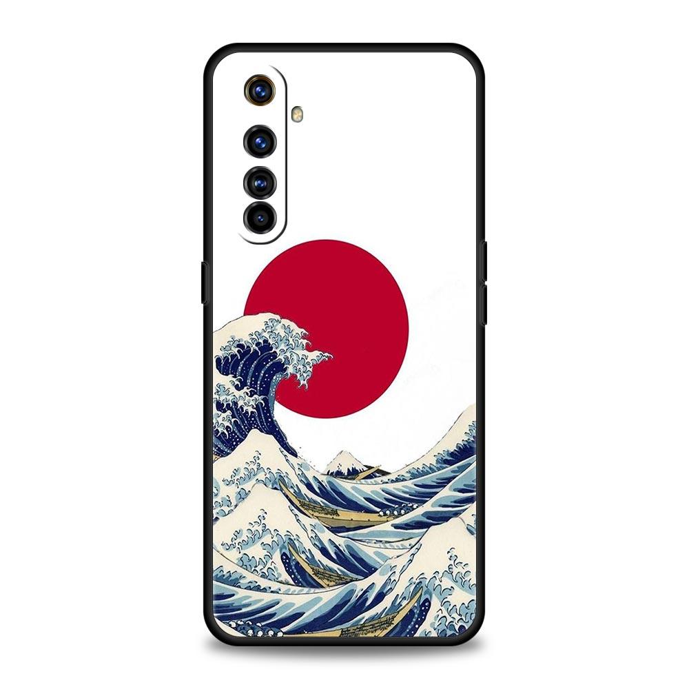 Japan The Great Wave Of Kanagawa Phone Case For Realme 12 11 10 9 8 5G 7 6 GT5 GT3 GT2 Pro C21 C11 C25 C35 GT Neo 2 3 3T 5 Cover