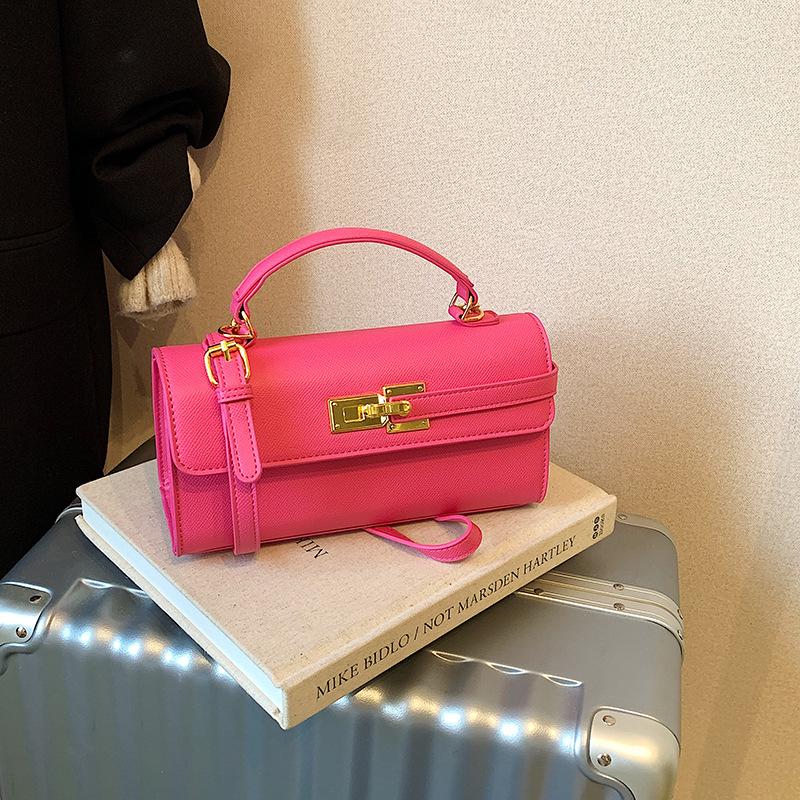 Винтажная кроссбоди в французском стиле: Универсальная маленькая наплечная сумка Осень/Зима розовый