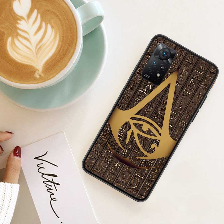 Egypt Pharaoh mural Phone Case For Xiaomi Redmi Note 12 Plus 12S 11 11T Pro 5G 11E 11S 4G 10 10S 9 9S 9T 8 8T 7 6 5 Cover Shell