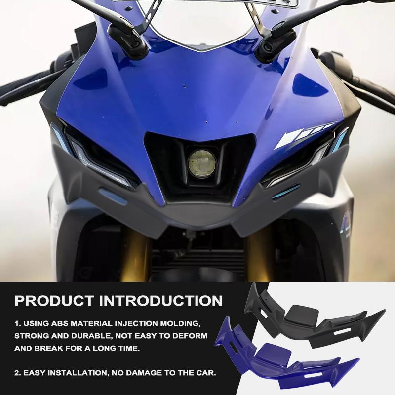 Front Fairing Winglet Cover Aerodynamic Wing Cover For YAMAHA YZF-R15 V4 YZF R15 V4 R15M 2021 2022 2023 Motorcycle Accessories