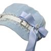 Sweet Cool Style Women's Y2k Hats Lace Stitch Painter's Cap Fashion Octagonal Hat  Adult Teen
