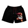 Pantaloncini Ippo Pugilato Muay Thai Kickboxing Allenamento Cartone Animato Giapponese Anime Animazione Stampa 3D Palestra Sport Allenamento Fitness Cosplay Unisex Uomini Donne