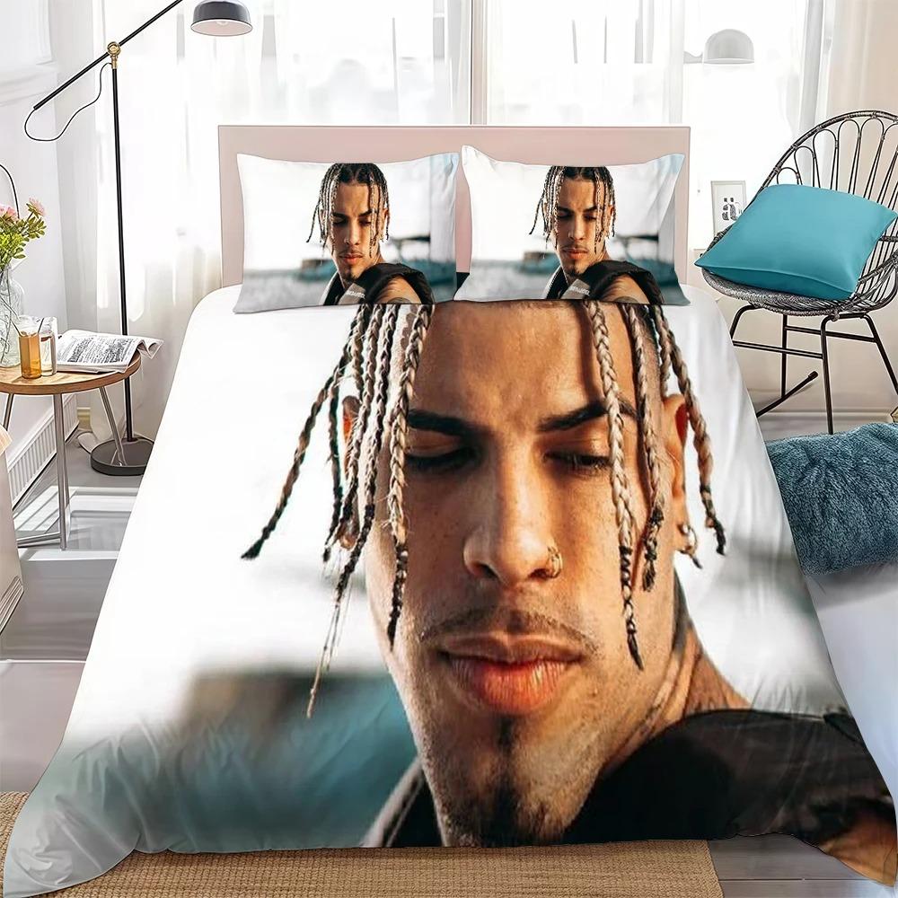 

3D Print R-Rauw A-Alejandro Bedding Set Soft Comforter Cover With 1/2pcs Pillow Shams For Kids Adults Duvet Cover Microfiber 135x200cm