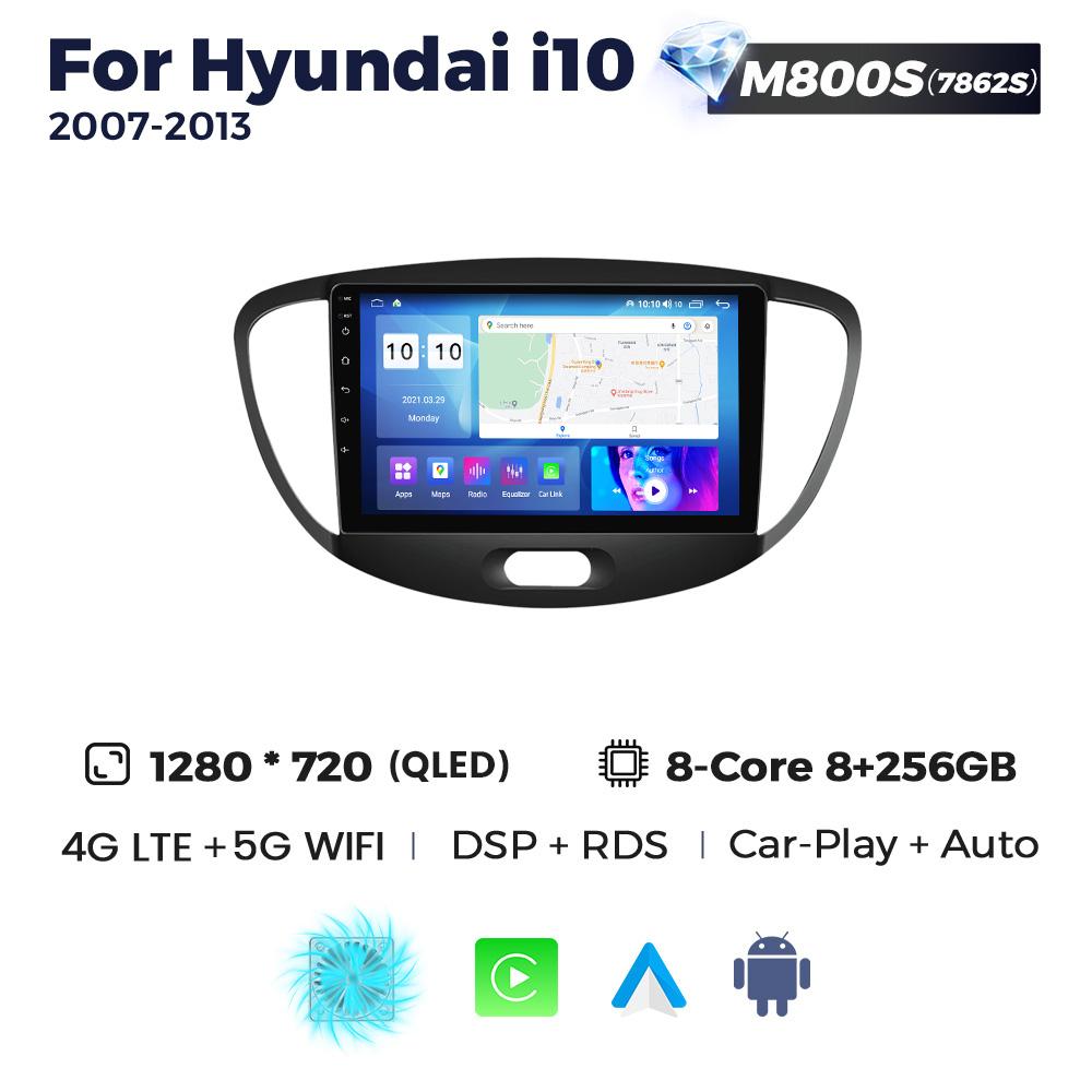 Navifly 8-Core 2Din Stereo New Android All In One Car Radio For Hyundai I10 2007-2013 Multimedia Video Player Carplay Auto Audio