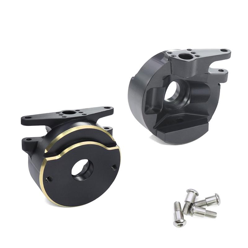 YSUN-For 1/10 Scale RC Car Brass Weight For Vanquish H10 Optic Model Upgrade Parts Accessory Set Brass Steering Knuckle