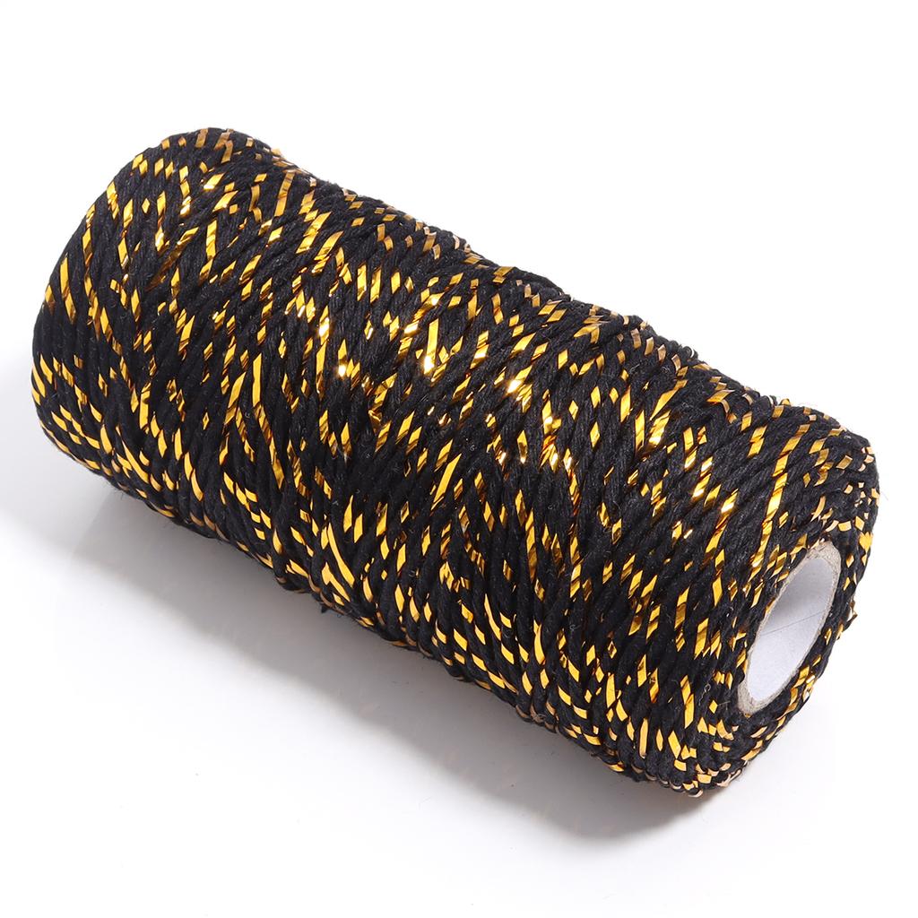 100M/Roll Cotton Cord Baker Twine Colorful Cotton Twine Macrame Cords String DIY Christmas Gifts Packing Home Textile Decoration