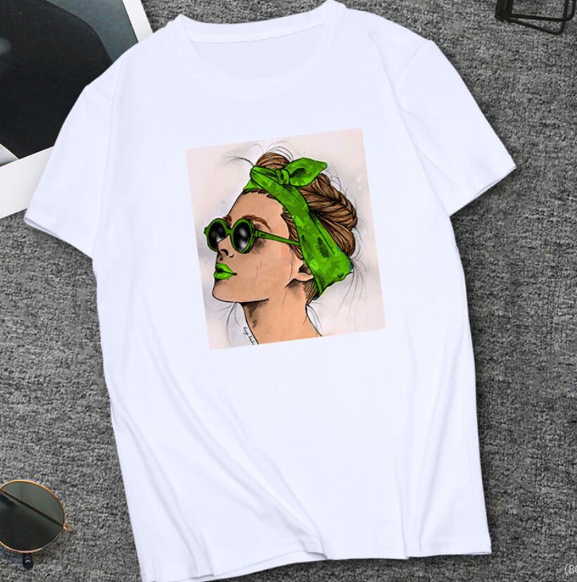 

Fashion Womens Harajuku Tshirt Cruel Classic Girl Print Casual ShortSleeved Graphic Blouse Kawaii Oversized Streetwear 4XL