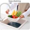 Washing Vegetable Baskets in The Kitchen Fruit Baskets Multi-layer Stackable Vegetable Sinks, Strainer and Washing Fruits and Vegetables Kitchen