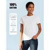 White T-Shirt with Colorful Dahlia Flower Print | Casual Daily Wear, Short Sleeve, Round Neck,Print, Stretch Fabric, All-Season, Fashion Trend Apparel