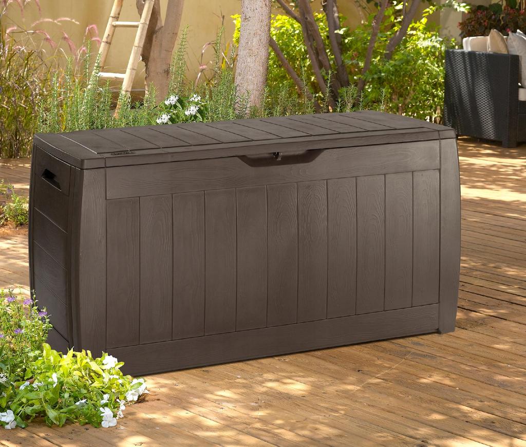 Garden Box Balcony 270L Storage Terrace Roomy Chest Storage KETER