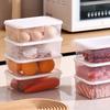 3Pcs 2000ml Refrigerator Storage Box Microwaveable Rectangular Fresh-Keeping Box Sealed Food Grade Plastic Crisper Box Picnic