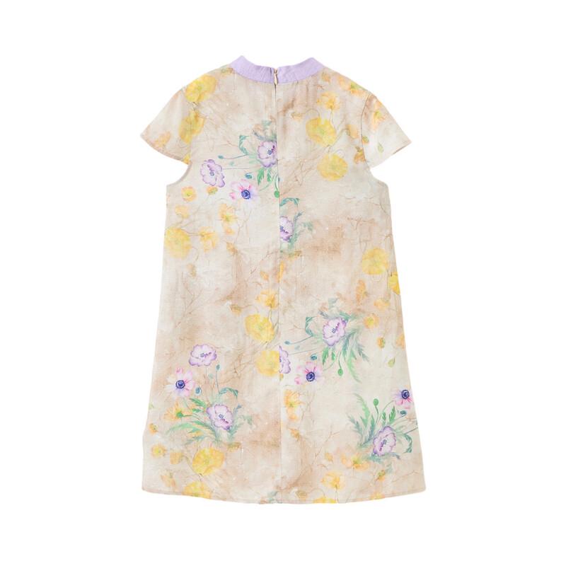 ASK JUNIOR Girls' Chinese Style Cheongsam Dress