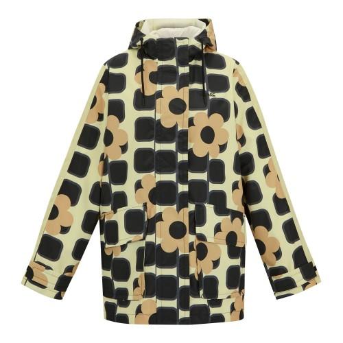 Regatta Womens/Ladies Orla Kiely Giant Square Flower Mid Length Waterproof Jacket