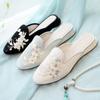 Women's Silk Satin Embroidered Slippers & Sandals - Spring/Summer 2022 Collection