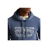 Polo Ralph Lauren Ss23 Felpa Pullover con Cappuccio e Coulisse Stampata con Motivo Lettere Uomo felpa Blu 710877552-007