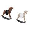Rocking Horse Ornament Horse Figurine Desktop Animal Statue Decoration for Centerpiece TV Stand Multifunctional Portable Fashion
