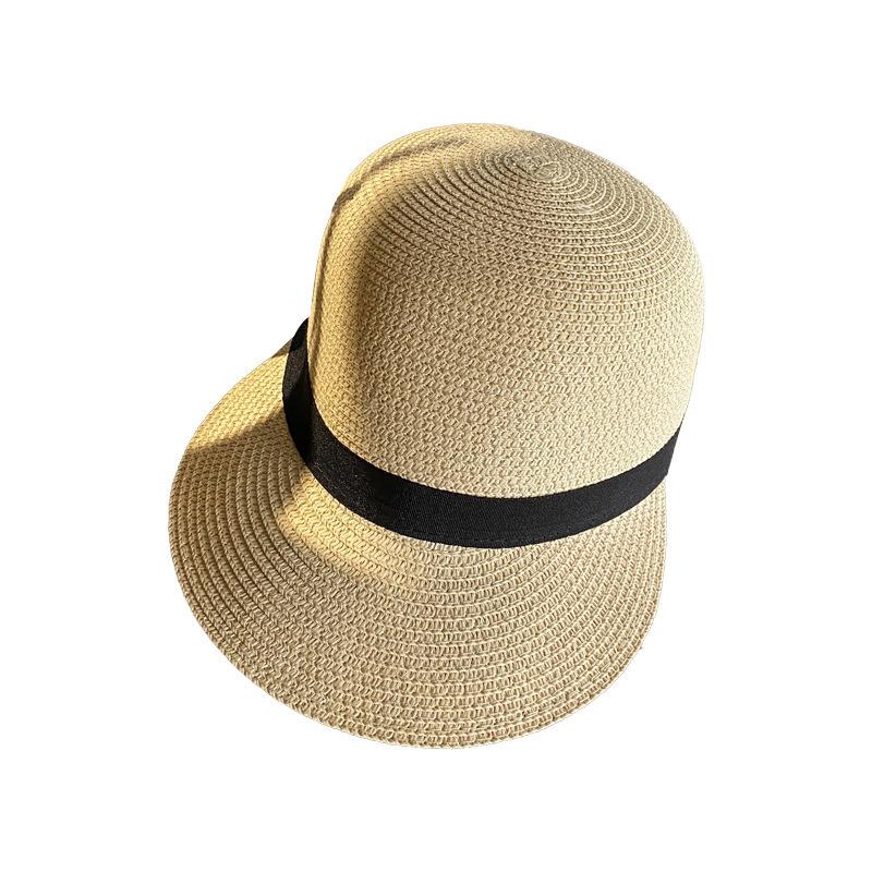 New cute petal hat ins pastoral style hand-woven color block fisherman hat sunshade
