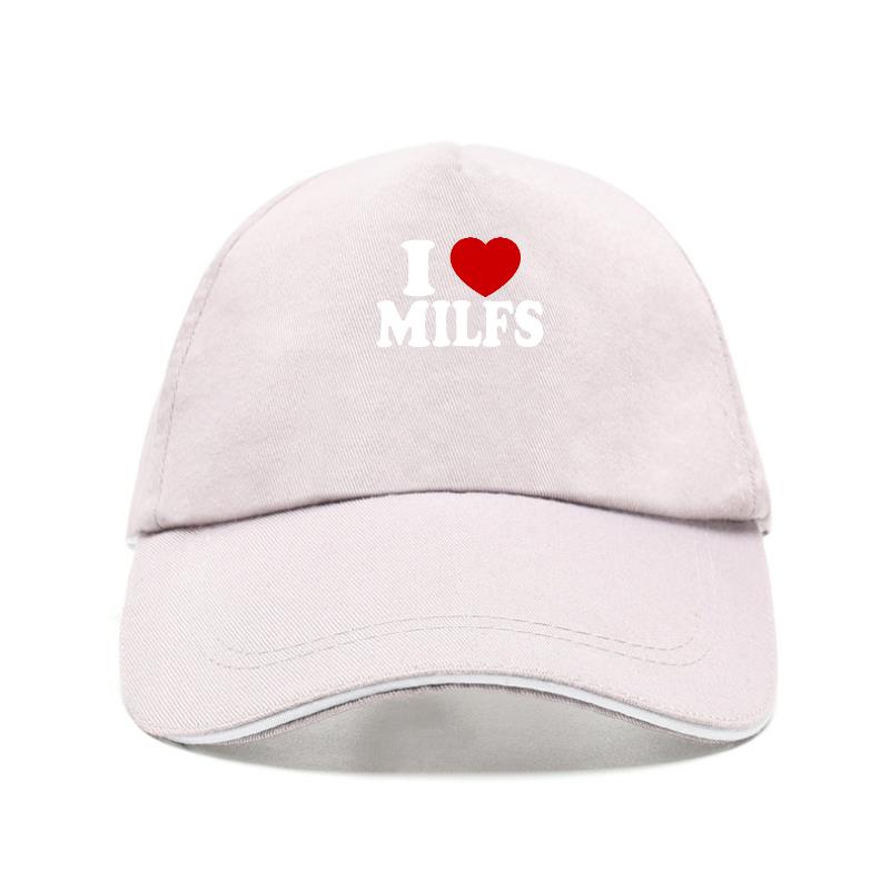 Ich liebe MILFS Ich liebe heiße Mütter Aufdruck Baseballkappe Lässig Unisex Damenhut verstellbar Sommer Truckerhüte Gorras