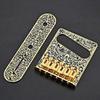 Professional 6 String Saddles Bridge Plate Electric Guitar Bridge Control Panel with Carving Decorative Pattern
