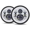 7-inch 60W 4-LED Angel Eye Headlights for Harley Wrangler & Off-road Motorcycles